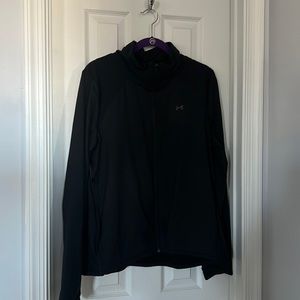 Black under armour light weight full zip jacket